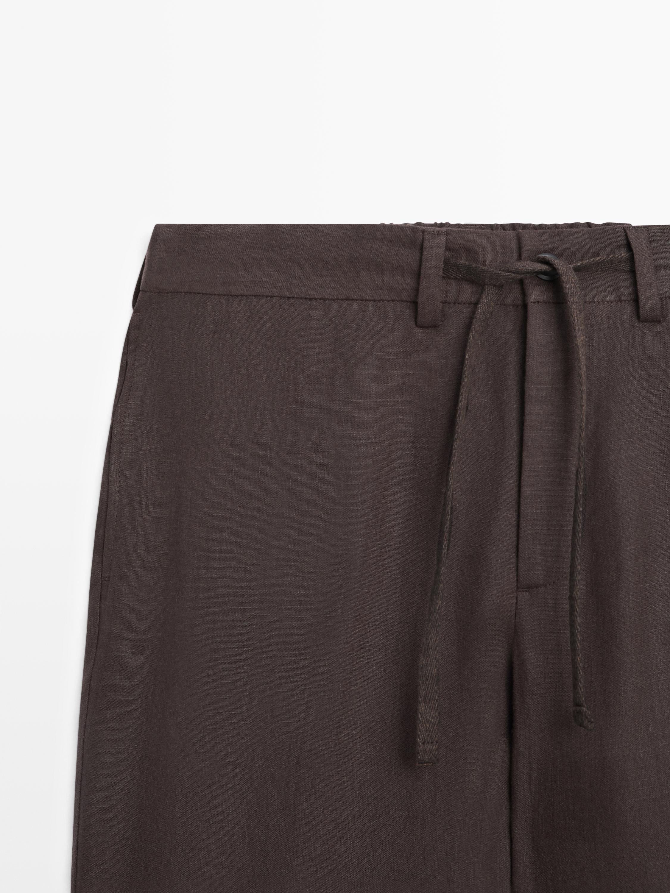 Pantalon total look en lin